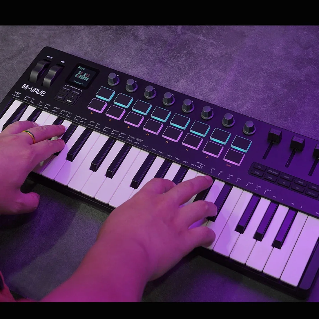 M-VAVE SMK-37 PRO 37-Key Porta - Midi Controller Pad ulasan dan harga