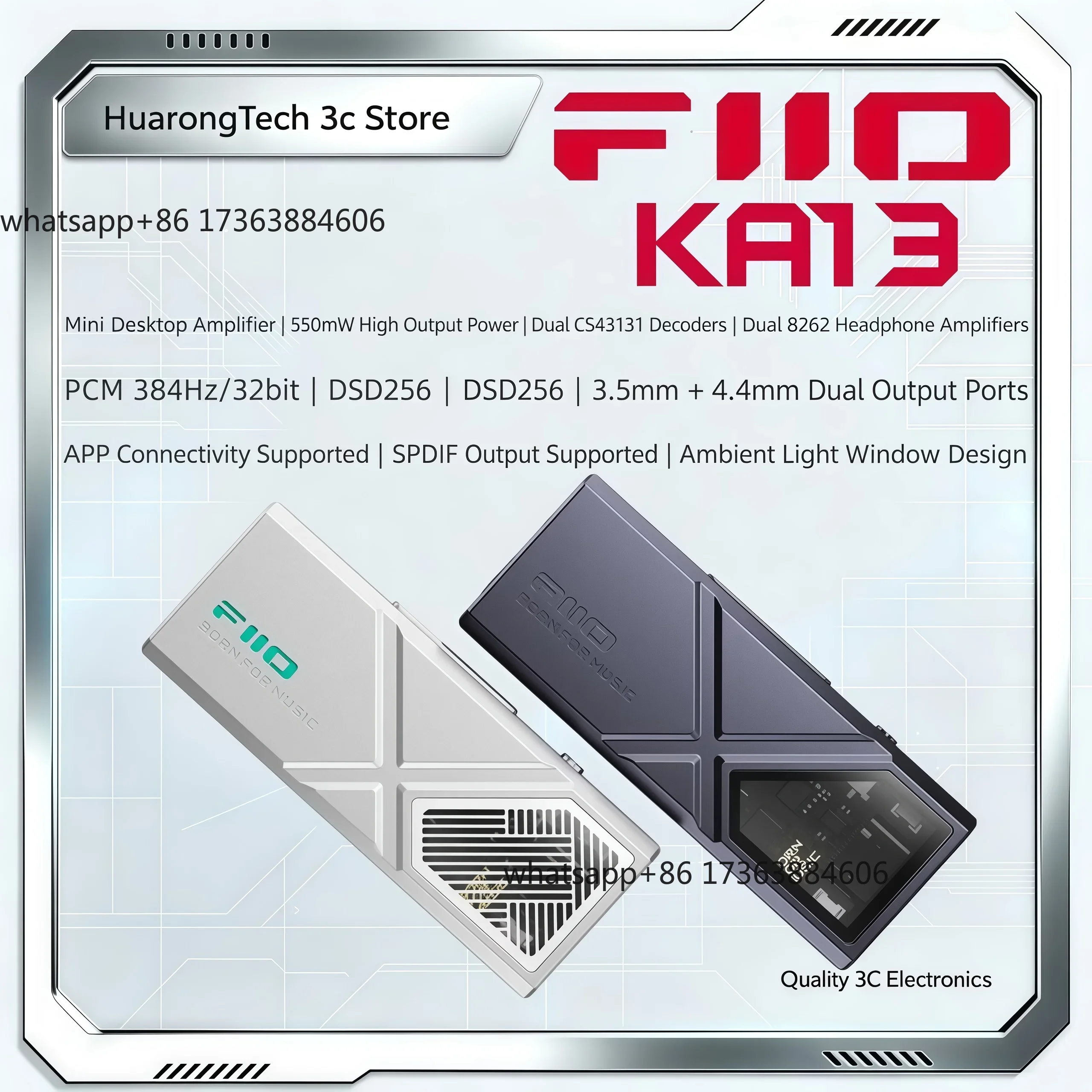 KA13 USB DAC Headphone Amplifi - Headphone Amplifier Dac ulasan dan harga